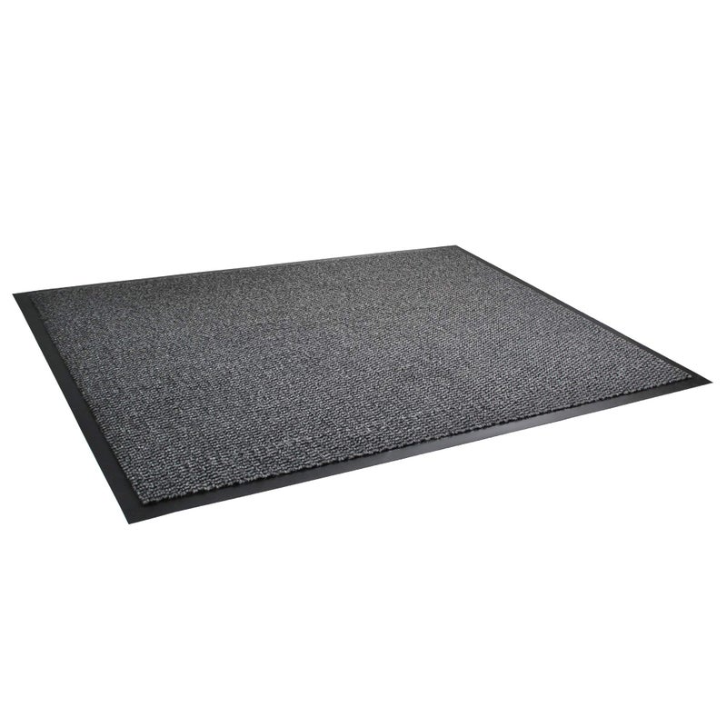 Ultralux Large Indoor Door Mat 35" x 59" Non-Slip Vinyl Backed Entry Doormat, Gray Absorbent Dirt Trapper Entrance Mat, Front and Back Door Mat, Inside Entry Mat - Image 2